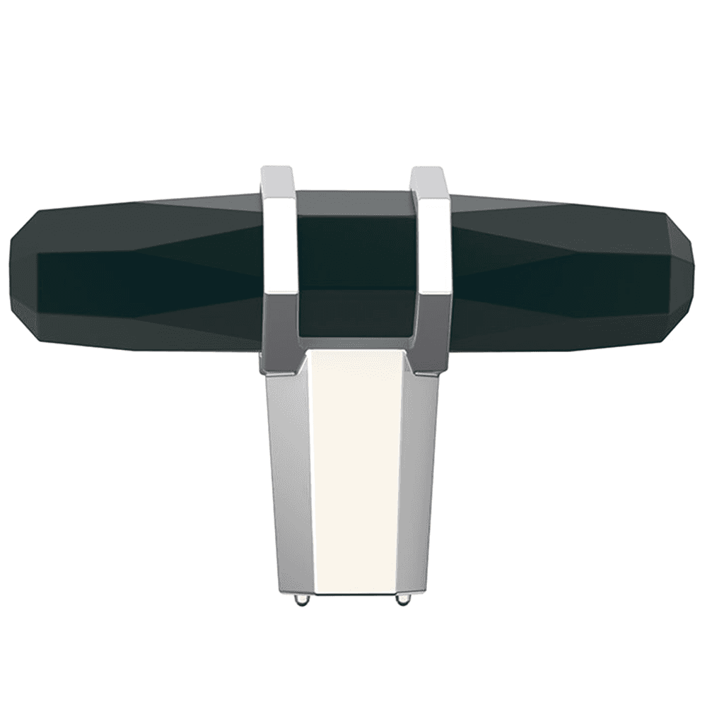 Dramatic Split Finish Design in 2-1/2" London T-Knob by Amerock