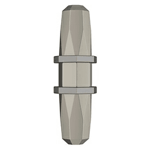 2-1/2" London T-Knob, Satin Nickel/Black Chrome Alt 1 - Image
