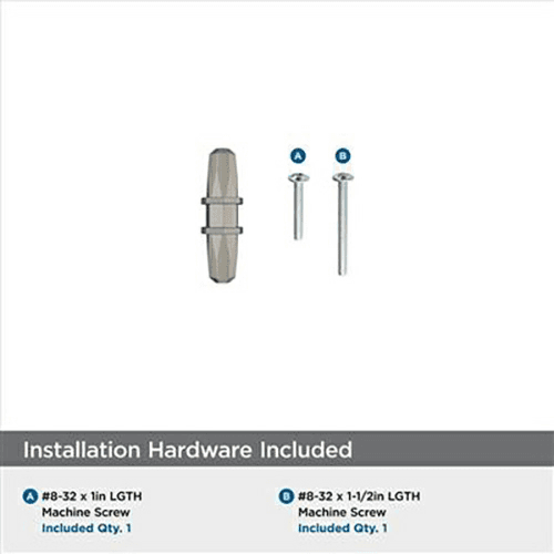 2-1/2" London T-Knob, Satin Nickel/Black Chrome Alt 5 - Image