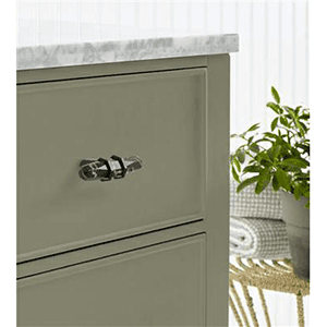 2-1/2" Carrione Cabinet T-Knob, Marble Black/Black Bronze Alt 2 - Image