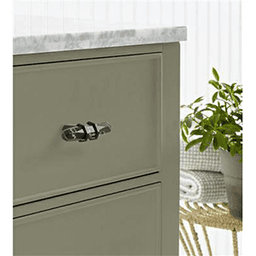 2-1/2" Carrione Cabinet T-Knob, Marble Black/Black Bronze Alt 2 - Image