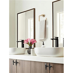 2-1/2" Carrione Cabinet T-Knob, Marble Black/Black Bronze Alt 4 - Image