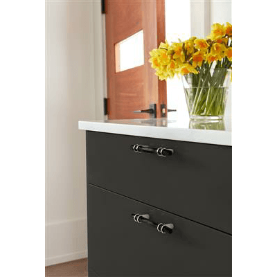3-3/4" London Cabinet Pull, Black Bronze/Champagne Bronze Alt 4 - Image