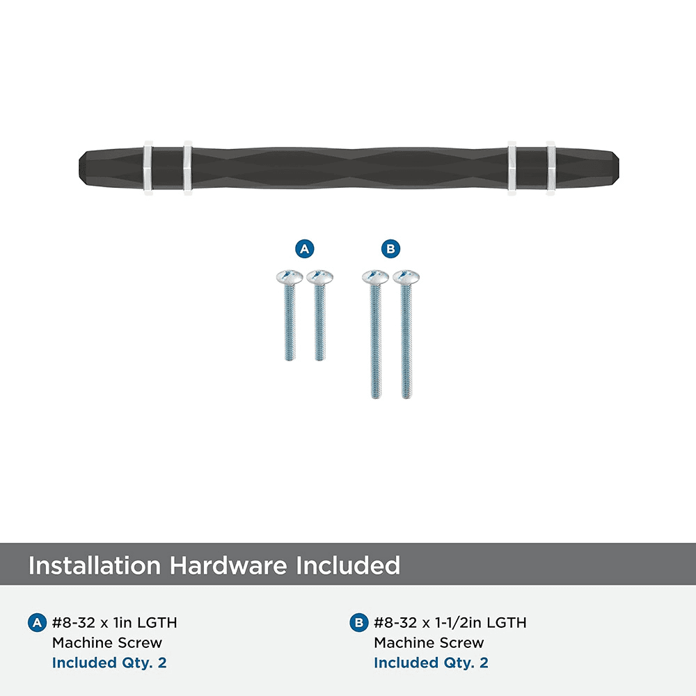 5-1/16" London Cabinet Pull, Black Bronze/Polished Nickel Alt 3 - Image