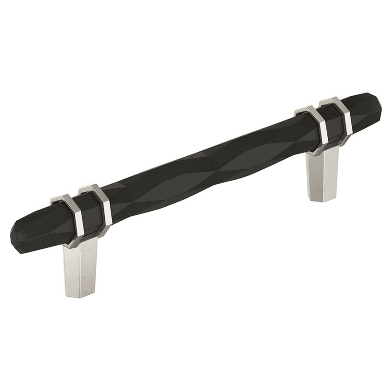 5-1/16" London Cabinet Pull, Black Bronze/Polished Nickel Main - Image