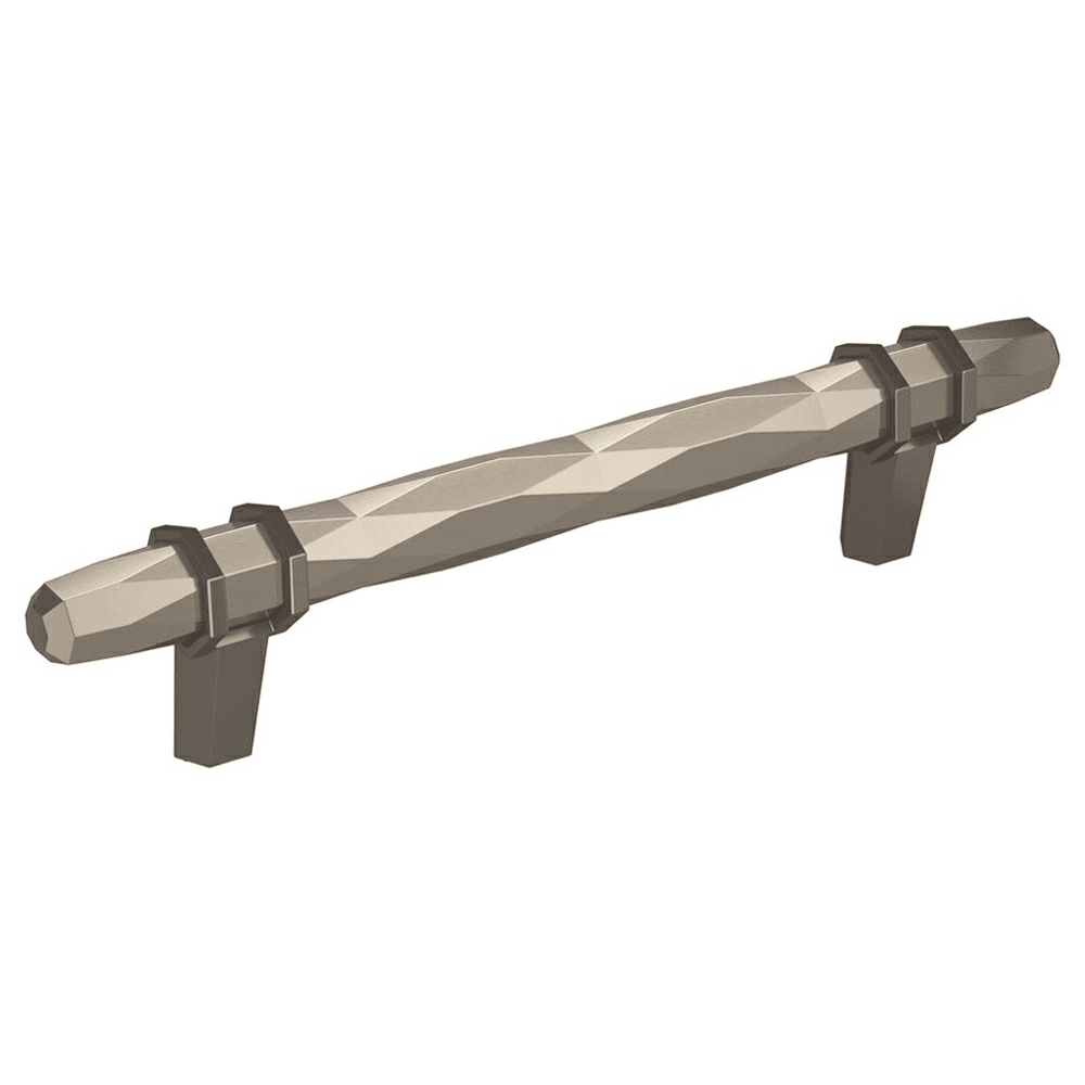 128mm Center-to-Center Pull in Satin Nickel/Black Chrome