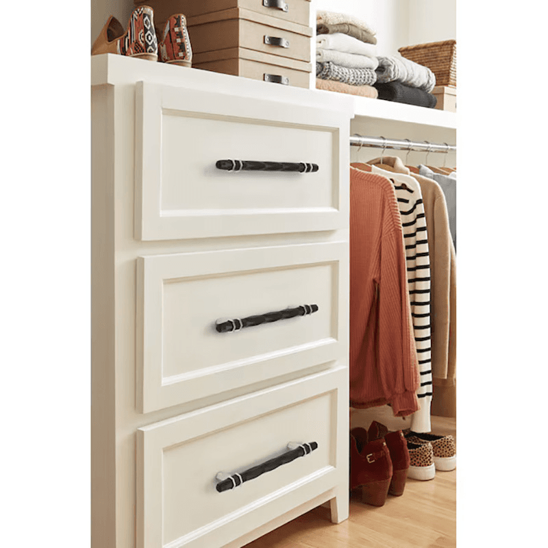 6-5/16" London Cabinet Pull, Black Bronze/Polished Nickel Alt 1 - Image