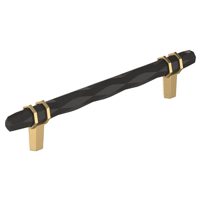 6-5/16" London Cabinet Pull, Black Bronze/Champagne Bronze Main - Image