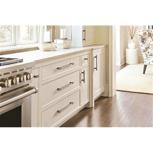 6-5/16" London Cabinet Pull, Satin Nickel/Black Chrome Alt 2 - Image