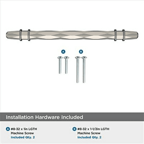 6-5/16" London Cabinet Pull, Satin Nickel/Black Chrome Alt 4 - Image