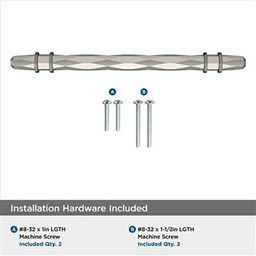 6-5/16" London Cabinet Pull, Satin Nickel/Black Chrome Alt 4 - Image