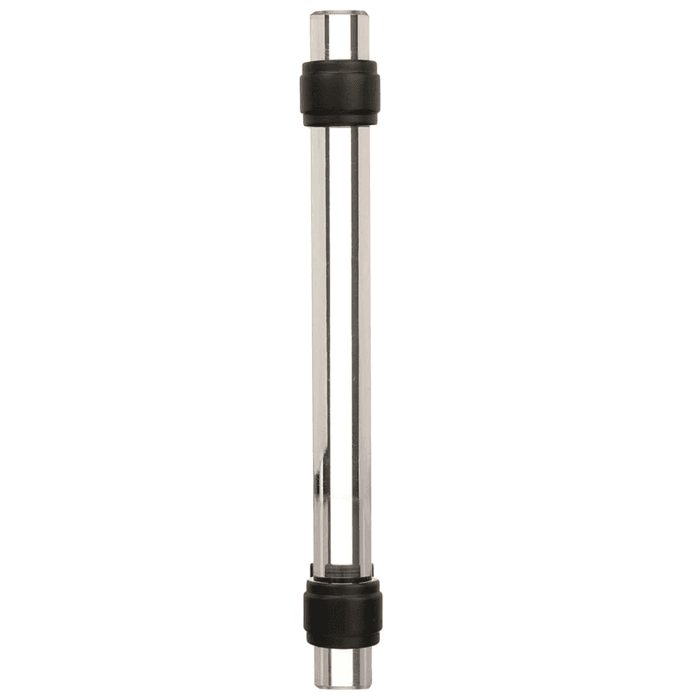 Amerock Glacio Glass Door Pull in Clear/Satin Nickel