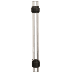 Amerock Glacio Glass Door Pull in Clear/Satin Nickel