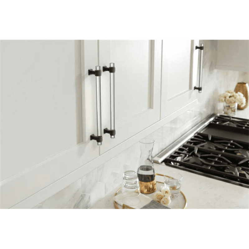 8" Glacio Cabinet Pull, Clear/Golden Champagne Alt 1 - Image