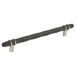 203mm London Cabinet Pull in Black Bronze/Satin Nickel finish