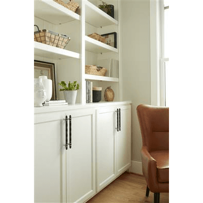 8" London Cabinet Pull, Black Bronze/Polished Nickel Alt 4 - Image