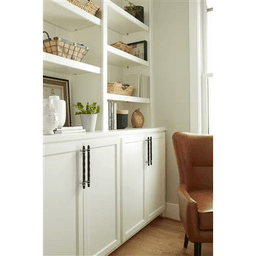 8" London Cabinet Pull, Black Bronze/Polished Nickel Alt 4 - Image