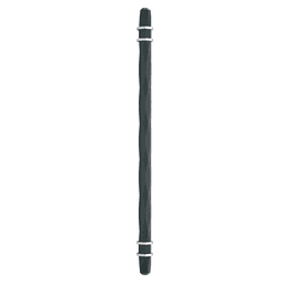 Amerock London Cabinet Pull in Black Bronze/Satin Nickel finish on a white cabinet