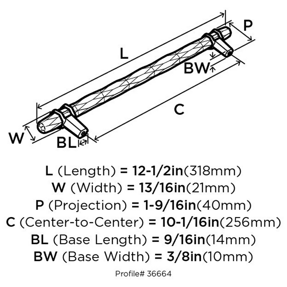 Part of the London Collection, this Cabinet Pull Coordinates with other Items