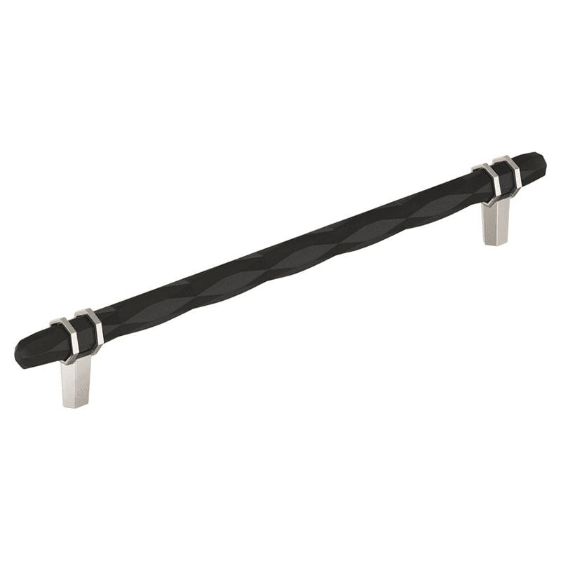 10-1/16" London Cabinet Pull, Black Bronze/Polished Nickel Main - Image