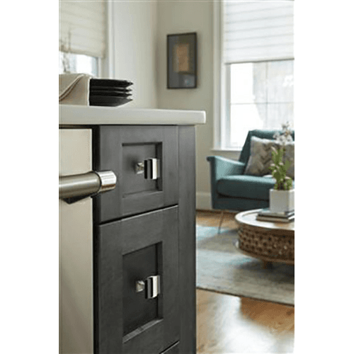 1-3/8" Overton Cabinet Knob, Black Chrome/Brushed Gold Alt 1 - Image