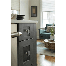 1-3/8" Overton Cabinet Knob, Black Chrome/Brushed Gold Alt 1 - Image