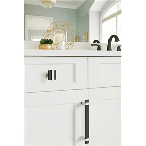 1-3/8" Overton Cabinet Knob, Black Chrome/Brushed Gold Alt 2 - Image