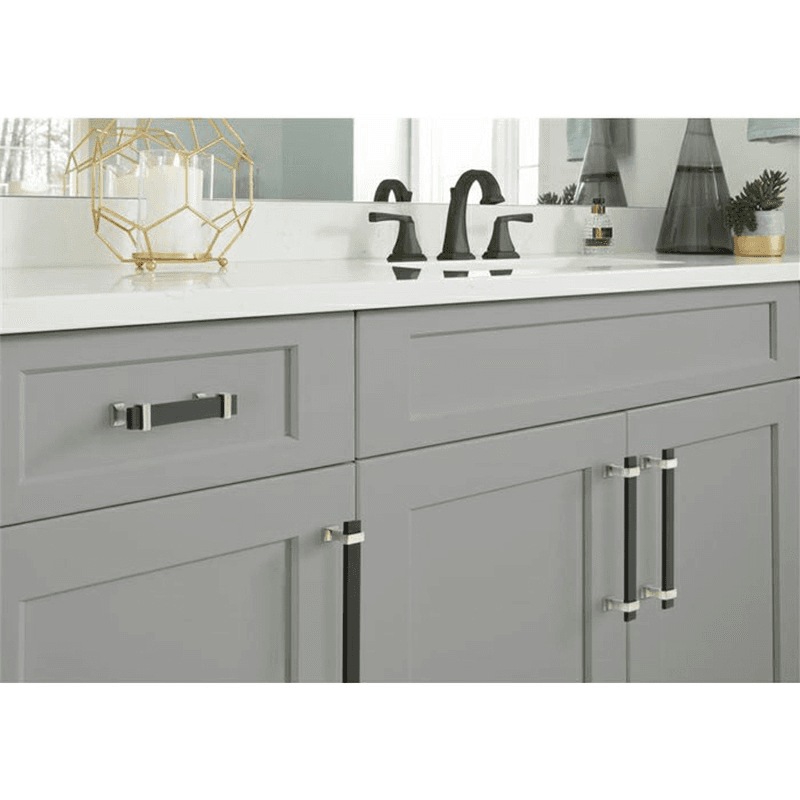 3-3/4" Overton Cabinet Pull, Black Chrome/Brushed Gold Alt 1 - Image