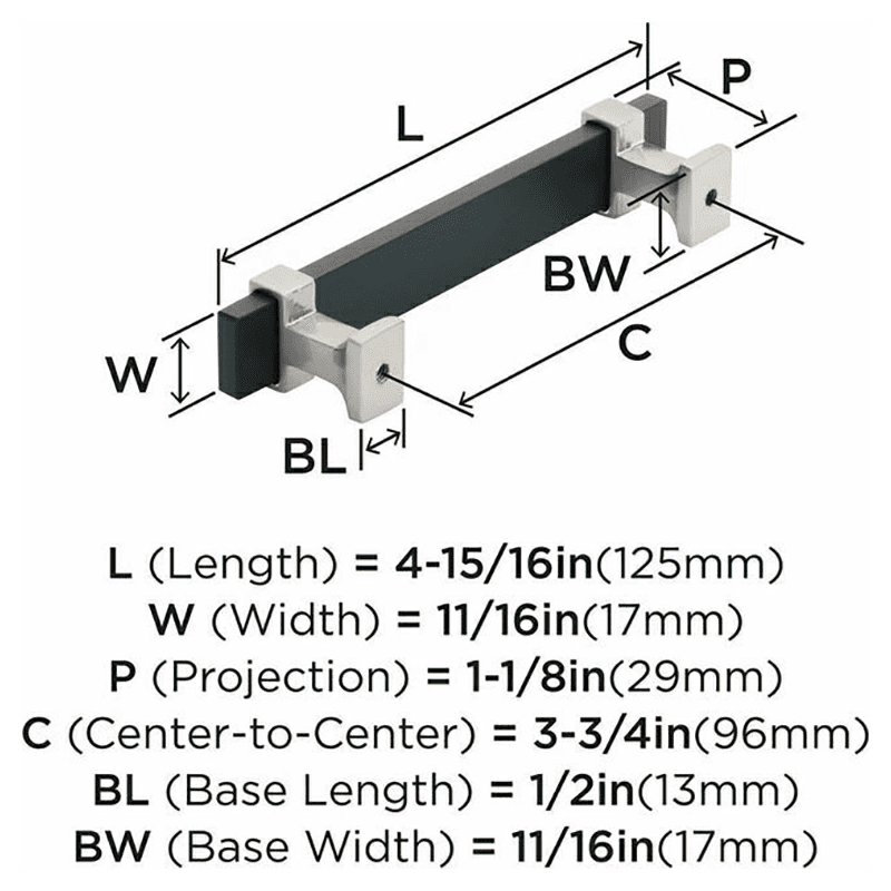 3-3/4" Overton Cabinet Pull, Brushed Gold/Satin Nickel Alt 2 - Image