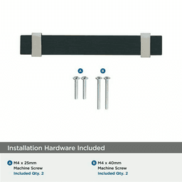 3-3/4" Overton Cabinet Pull, Black Chrome/Brushed Gold Alt 3 - Image