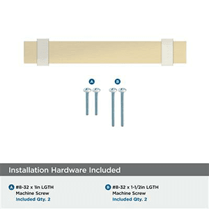 3-3/4" Ovaerton Cabinet Pull, Brushed Matte Black/Champagne Bronze Alt 2 - Image