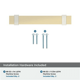 3-3/4" Ovaerton Cabinet Pull, Brushed Matte Black/Champagne Bronze Alt 2 - Image