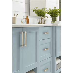 3-3/4" Ovaerton Cabinet Pull, Brushed Matte Black/Champagne Bronze Alt 4 - Image