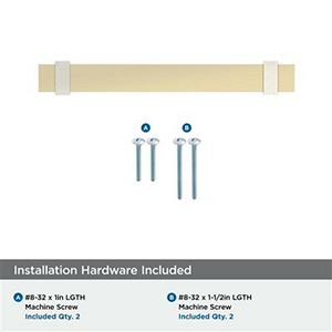 5-1/16" Overton Cabinet Pull, Golden Champagne/Satin Nickel Alt 1 - Image