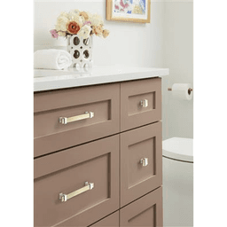 5-1/16" Overton Cabinet Pull, Matte Black/Champagne Bronze Alt 4 - Image