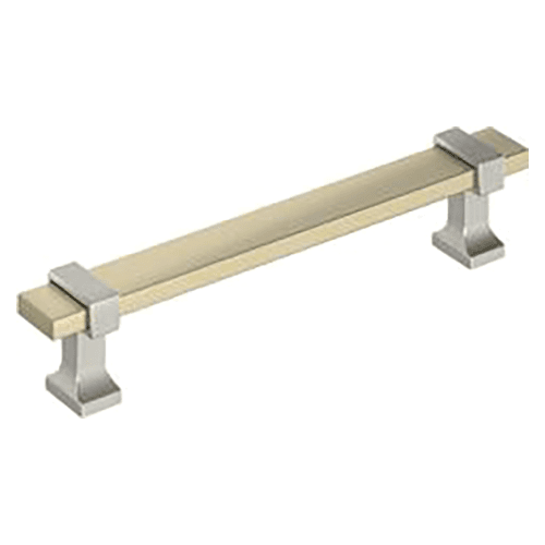 5-1/16" Overton Cabinet Pull, Golden Champagne/Satin Nickel Main - Image