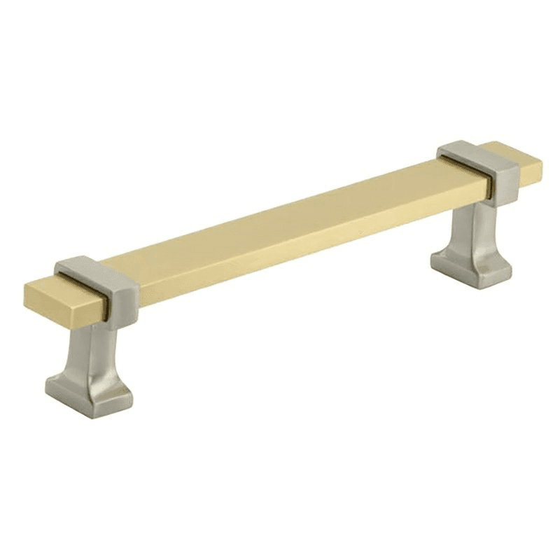 5-1/16" Overton Cabinet Pull, Brushed Gold/Satin Nickel Main - Image