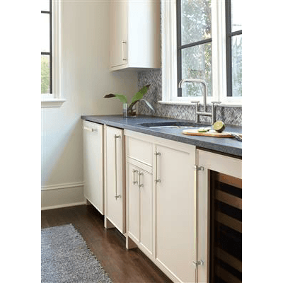 6-5/16" Overton Cabinet Pull, Matte Black/Golden Champagne Alt 3 - Image