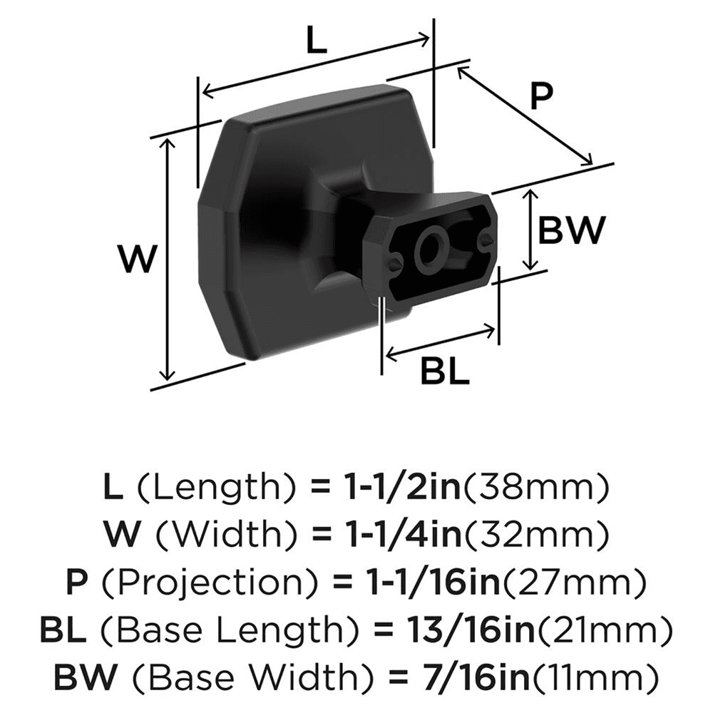 1-1/2" Bellamy Cabinet Knob, Oil-Rubbed Bronze Alt 1 - Image