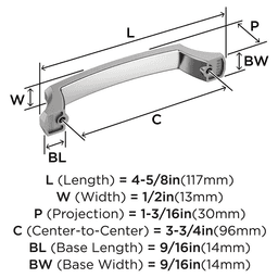 496mm Bellamy Cabinet Pull, Oil-Rubbed Bronze Alt 1 - Image