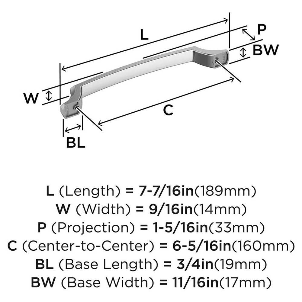 160mm Bellamy Cabinet Pull, Oil-Rubbed Bronze Alt 1 - Image