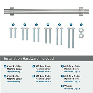 12" Davenport Appliance Pull, Gunmetal Alt 1 - Image