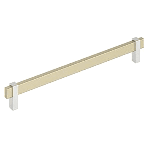 10-1/16" Mulino Cabinet Pull, Golden Champagne/Polished Chrome Main - Image