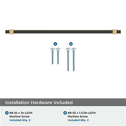 10-1/16" Mulino Cabinet Pull, Golden Champagne/Polished Chrome Alt 2 - Image