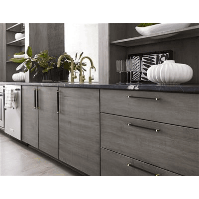 10-1/16" Mulino Cabinet Pull, Golden Champagne/Polished Chrome Alt 3 - Image
