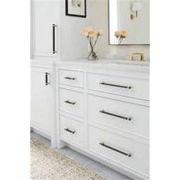 10-1/16" Mulino Cabinet Pull, Golden Champagne/Polished Chrome Alt 4 - Image