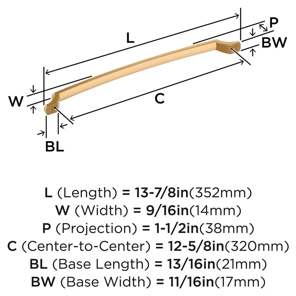 320mm Bellamy Cabinet Pull, Champagne Bronze Alt 1 - Image