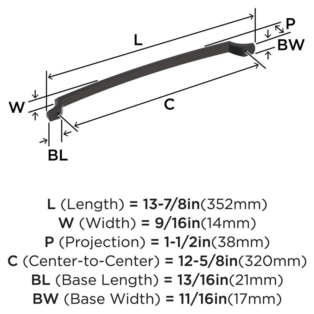320mm Bellamy Cabinet Pull, Oil-Rubbed Bronze Alt 1 - Image