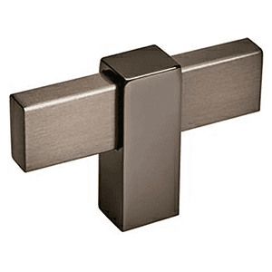 2-3/8" Mulino Cabinet T-Knob, Black Brushed Nickel/Black Nickel Main - Image