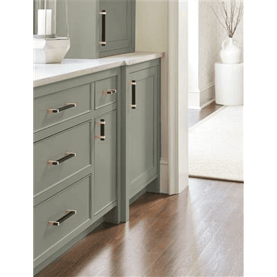 3" Mulino Cabinet Pull, Golden Champagne/Matte Black Alt 3 - Image